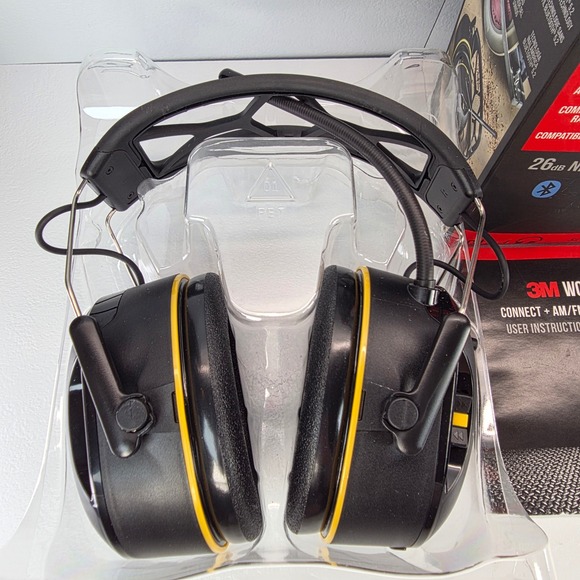 3M WorkTunes Connect AM FM Hearing Protection Bluetooth 5.2 Headphones NRR 26dB - Picture 3 of 8